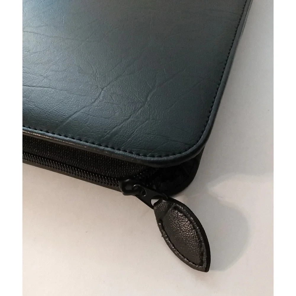 Day-Timer Black Zippered Planner Cover Organizer 8